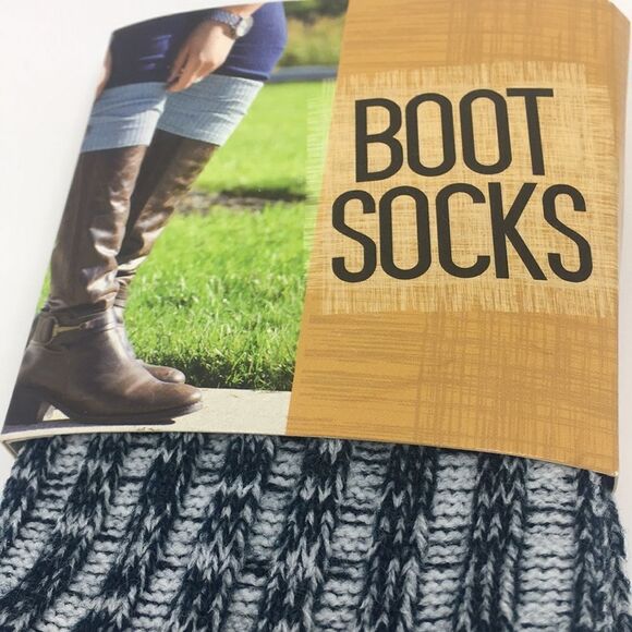 NWT Heathered one size acrylic tall boot socks by Nicole's Boutique - Picture 4 of 11